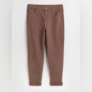 H&M+ MOM LOOSE FIT TWILL PANTS